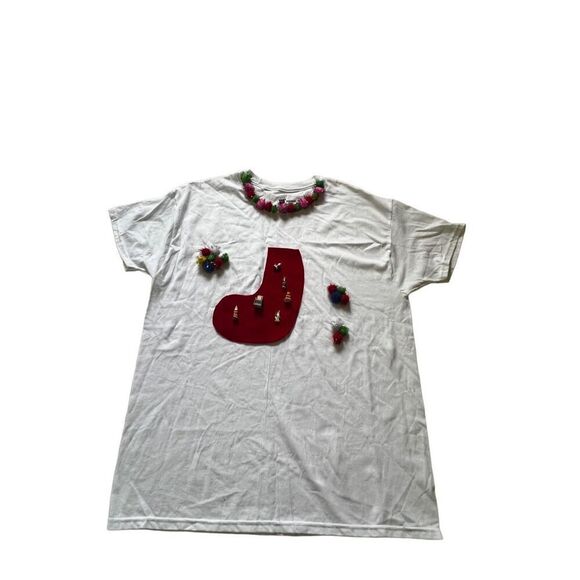 Handmade Christmas tee size L - Picture 3 of 4